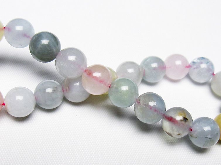 MIXベリル ブレスレット 緑柱石 8mm [T237-4600] 2枚目