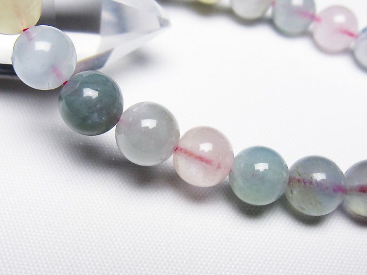 MIXベリル ブレスレット 緑柱石 8mm [T237-4600] 3枚目