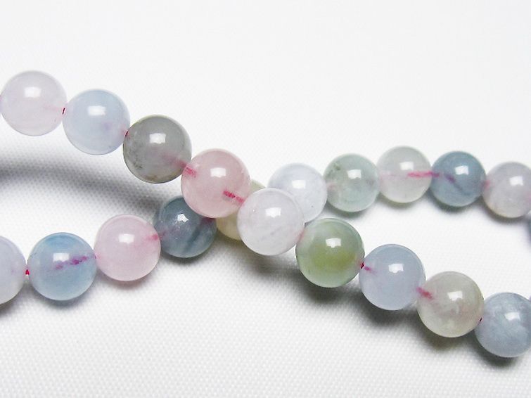 MIXベリル ブレスレット 緑柱石 8mm [T237-4601] 2枚目