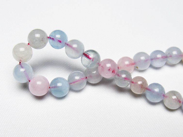 MIXベリル ブレスレット 緑柱石 7mm [t237-4603] 2枚目