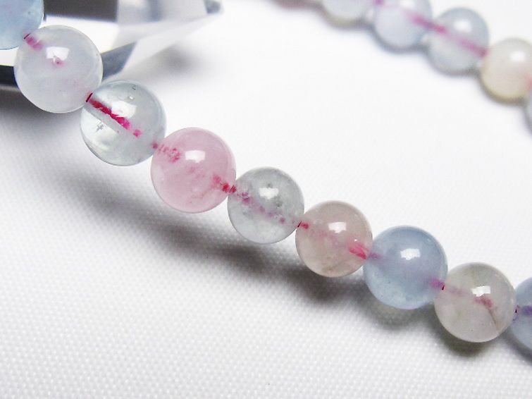 MIXベリル ブレスレット 緑柱石 7mm [t237-4603] 3枚目