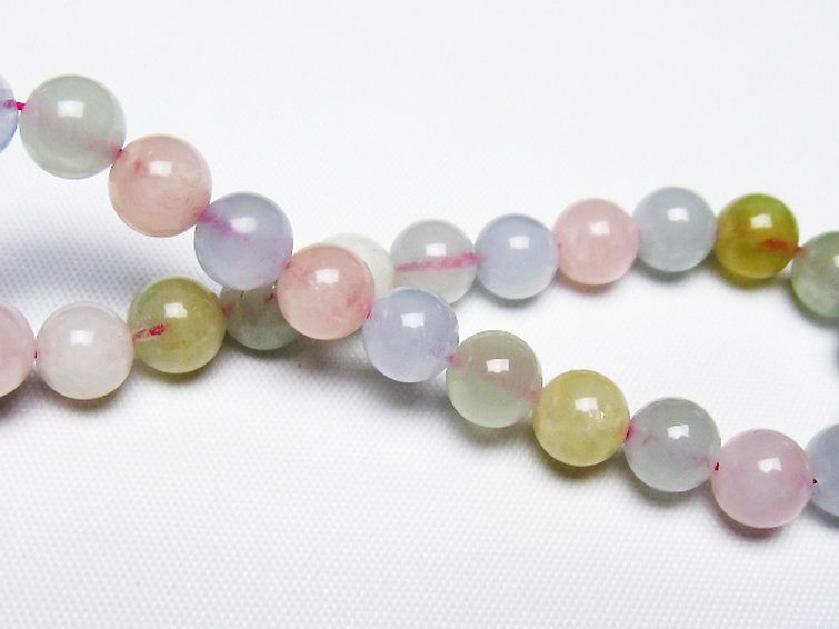 MIXベリル ブレスレット 緑柱石 7mm [T237-4604] 2枚目