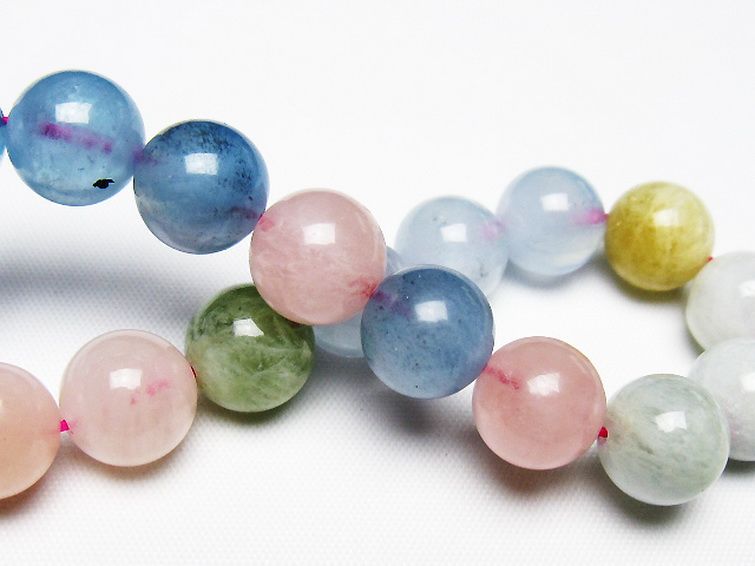 MIXベリル ブレスレット 緑柱石 11mm [t237-4614] 2枚目