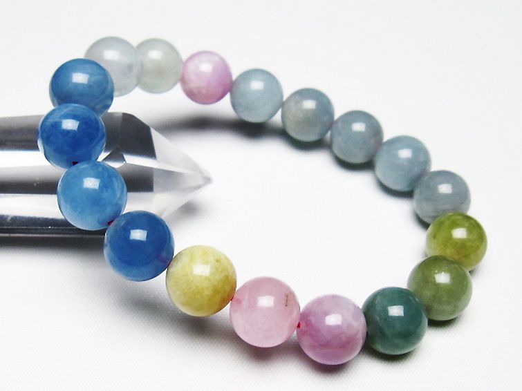 MIXベリル ブレスレット 緑柱石 11mm [T237-4615] 1枚目