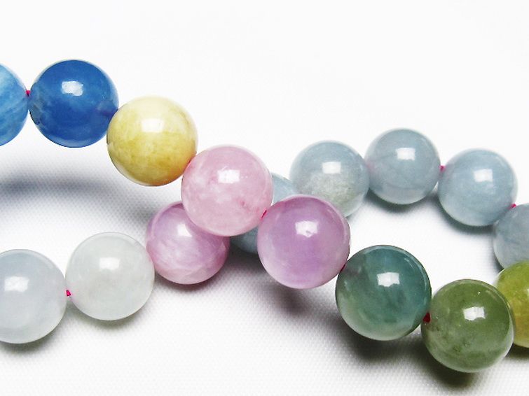 MIXベリル ブレスレット 緑柱石 11mm [T237-4615] 2枚目