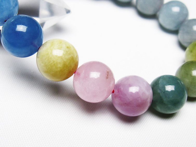 MIXベリル ブレスレット 緑柱石 11mm [T237-4615] 3枚目