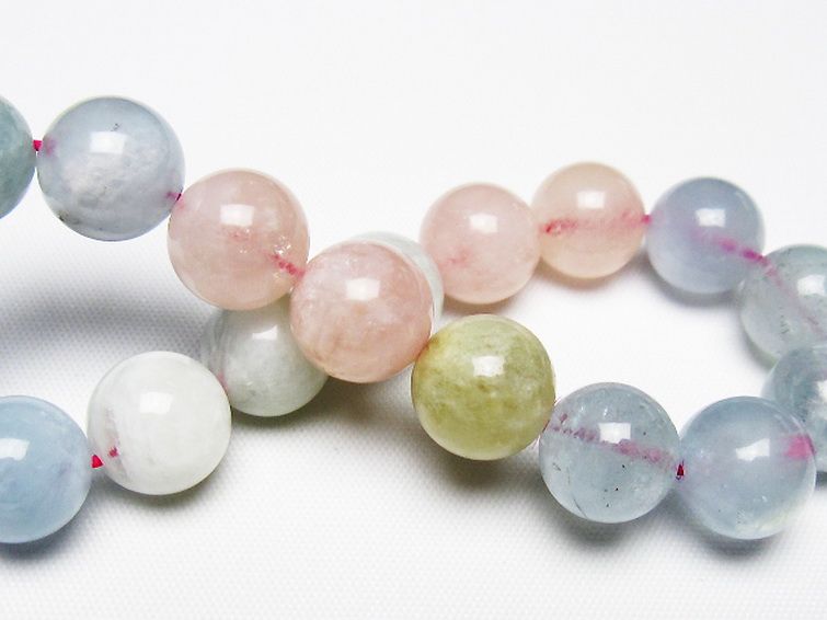 MIXベリル ブレスレット 緑柱石 11mm [T237-4617] 2枚目