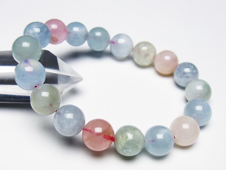 MIXベリル ブレスレット 緑柱石 11mm [t237-4618] 1枚目