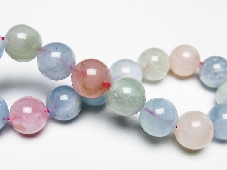 MIXベリル ブレスレット 緑柱石 11mm [t237-4618] 2枚目