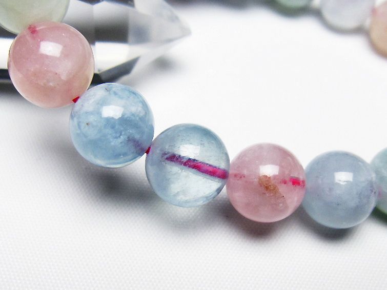 MIXベリル ブレスレット 緑柱石 12mm [T237-4619] 3枚目