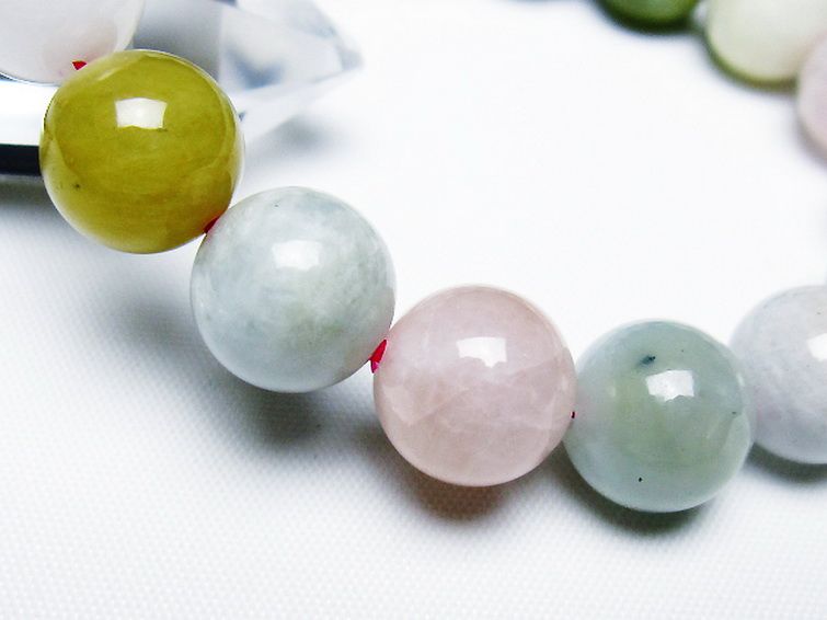 MIXベリル ブレスレット 緑柱石 12mm [t237-4634] 3枚目