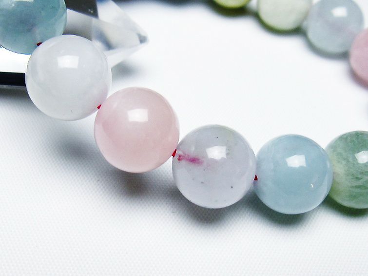 MIXベリル ブレスレット 緑柱石 13mm [t237-4654] 3枚目