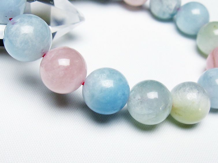 MIXベリル ブレスレット 緑柱石 12mm [t237-4659] 3枚目