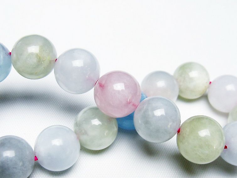 MIXベリル ブレスレット 緑柱石 12mm [t237-4668] 2枚目