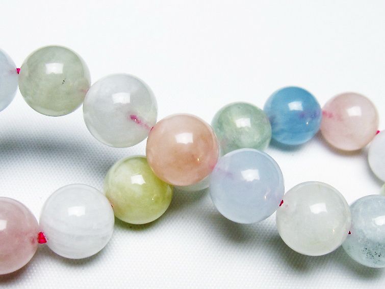 MIXベリル ブレスレット 緑柱石 11mm [t237-4684] 2枚目