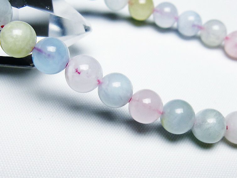 MIXベリル ブレスレット 緑柱石 8mm [t237-4728] 3枚目