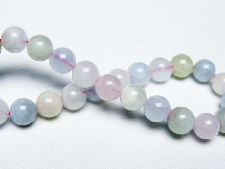 MIXベリル ブレスレット 緑柱石 8mm [t237-4734] 2枚目