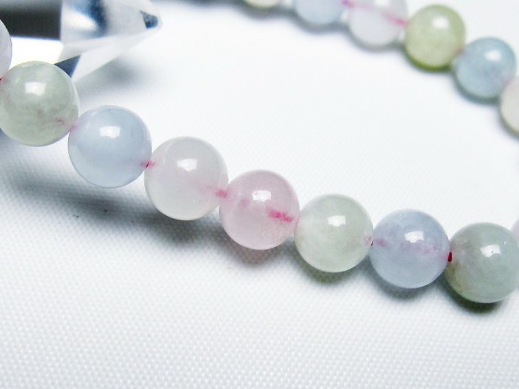 MIXベリル ブレスレット 緑柱石 8mm [t237-4734] 3枚目