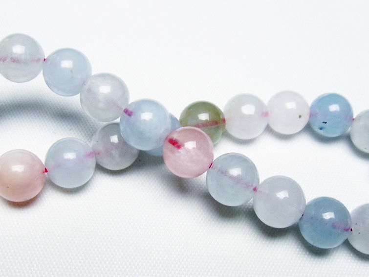 MIXベリル ブレスレット 緑柱石 8mm [t237-4740] 2枚目