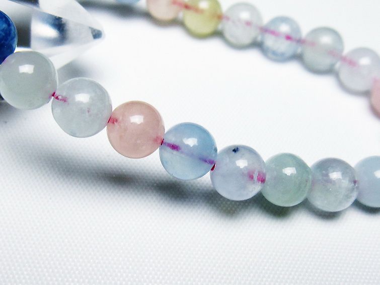 MIXベリル ブレスレット 緑柱石 7mm [t237-4743] 3枚目