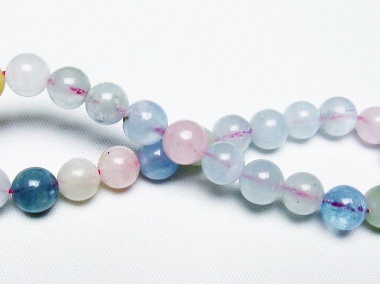 MIXベリル ブレスレット 緑柱石 7mm [t237-4751] 2枚目