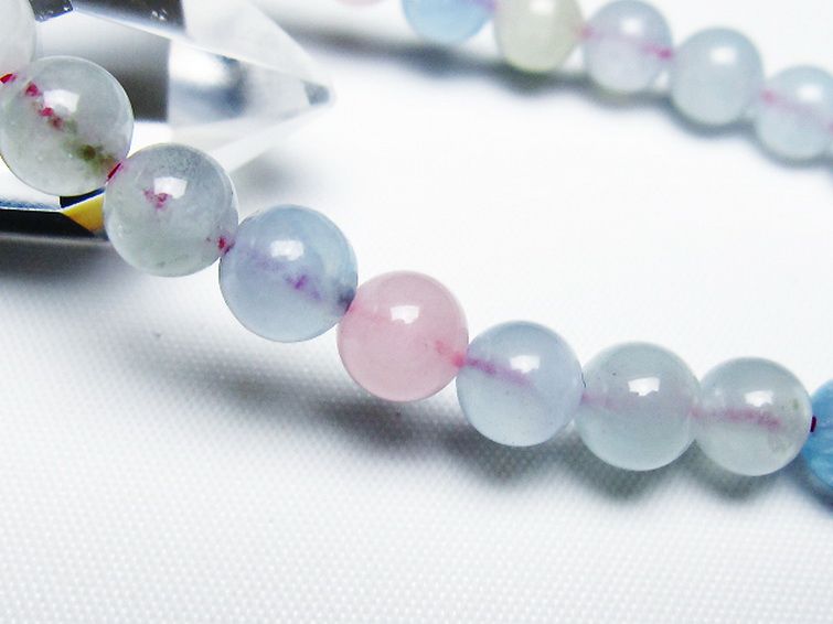 MIXベリル ブレスレット 緑柱石 7mm [t237-4751] 3枚目