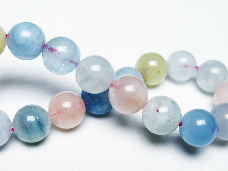 MIXベリル ブレスレット 緑柱石 11mm [t237-4763] 2枚目