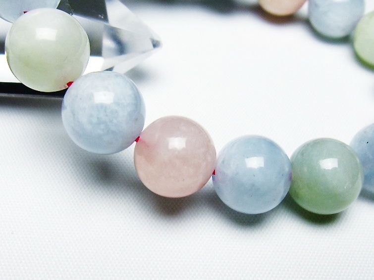 MIXベリル ブレスレット 緑柱石 12mm [t237-4765] 3枚目