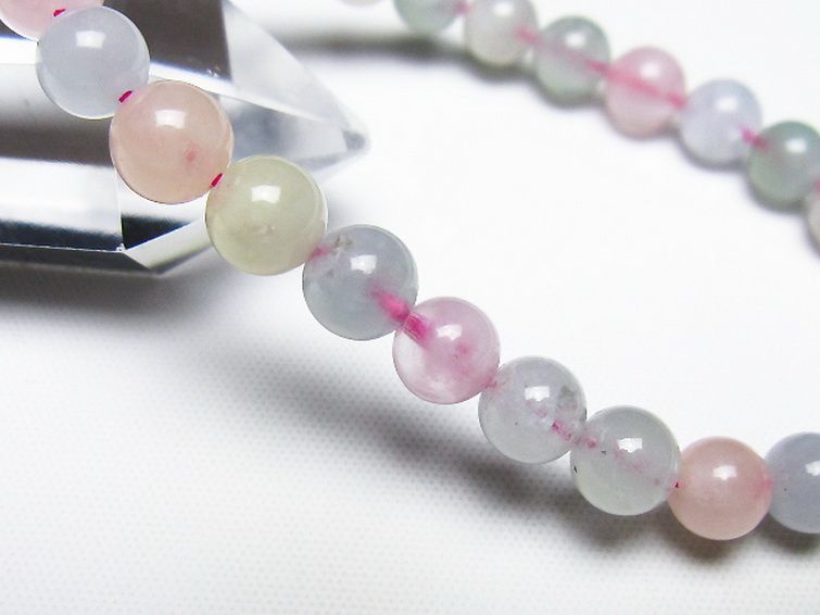 MIXベリル ブレスレット 緑柱石 7mm [t237-4790] 3枚目