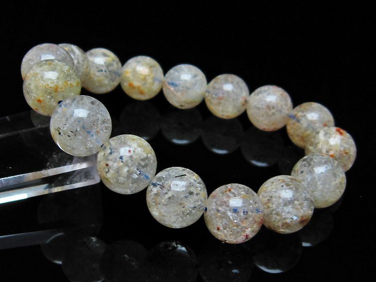 ホワイトガーデンファントムクォーツ ブレスレット 13mm [T239-2008] 1枚目