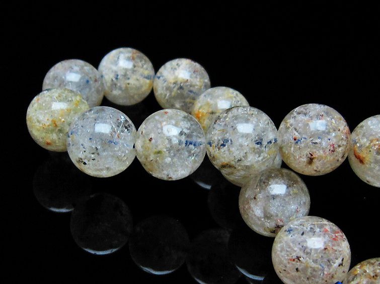 ホワイトガーデンファントムクォーツ ブレスレット 13mm [T239-2008] 2枚目