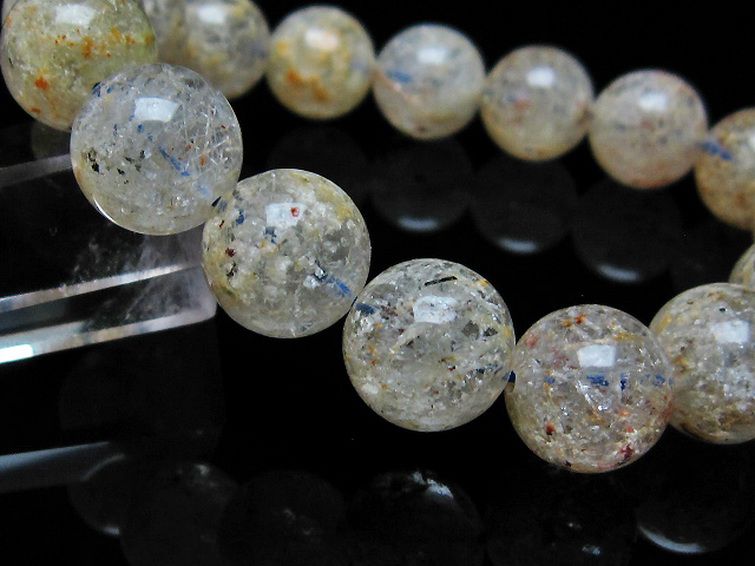 ホワイトガーデンファントムクォーツ ブレスレット 13mm [T239-2008] 3枚目