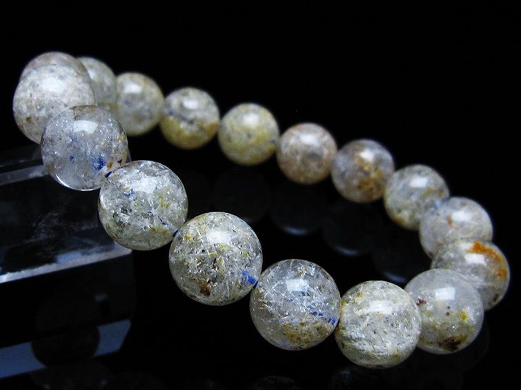 ホワイトガーデンファントムクォーツ ブレスレット 12mm [t239-3065] 1枚目