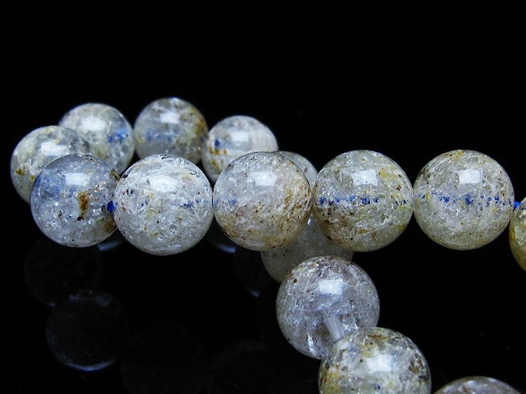 ホワイトガーデンファントムクォーツ ブレスレット 12mm [t239-3065] 2枚目