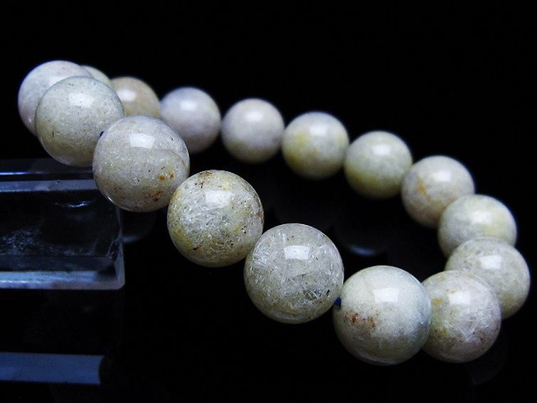 ホワイトガーデンファントムクォーツ ブレスレット 13mm [T239-3083] 1枚目