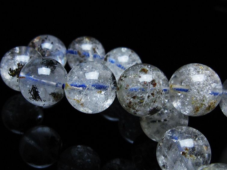 ホワイトガーデンファントムクォーツ ブレスレット 14mm [t239-3109] 2枚目