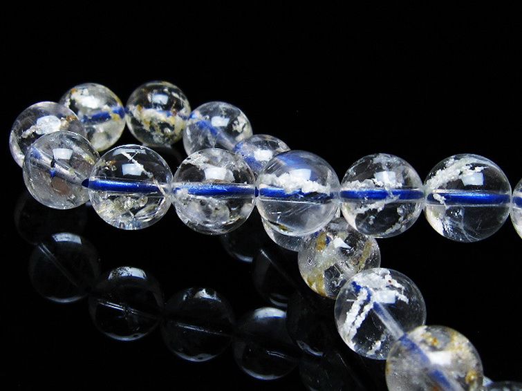 ホワイトガーデンファントムクォーツ ブレスレット 9mm [t239-3176] 2枚目