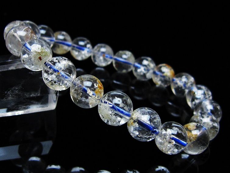 ホワイトガーデンファントムクォーツ ブレスレット 9mm [t239-3179] 1枚目