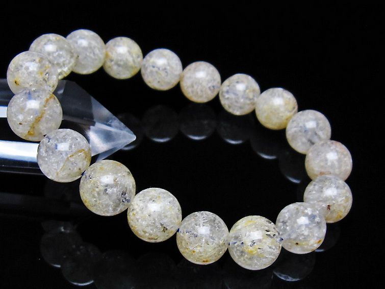 ホワイトガーデンファントムクォーツ ブレスレット 11mm [t239-3270] 1枚目