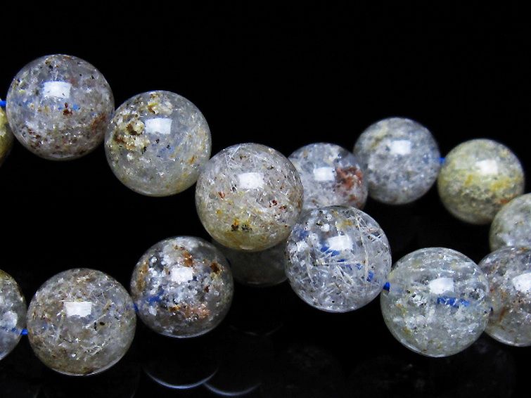 ホワイトガーデンファントムクォーツ ブレスレット 14mm [t239-3352] 2枚目