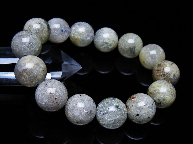 ホワイトガーデンファントムクォーツ ブレスレット 15mm [t239-3379] 1枚目