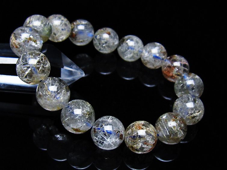 ホワイトガーデンファントムクォーツ ブレスレット 13mm [t239-3404] 1枚目