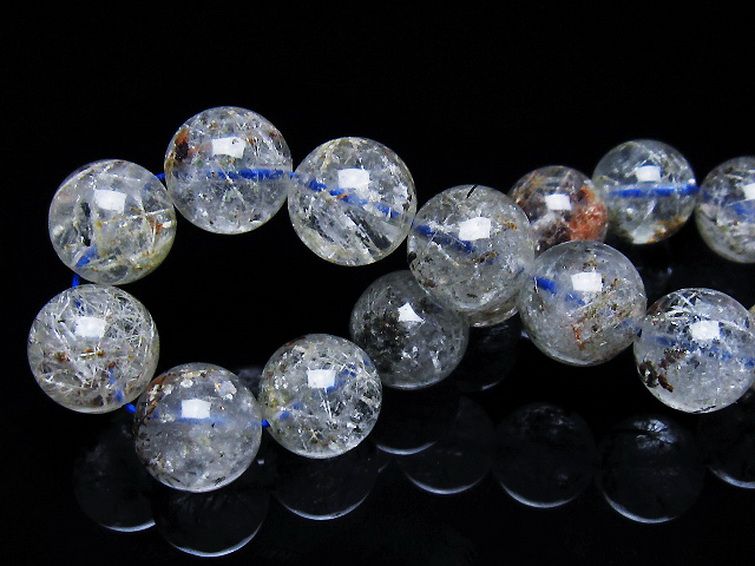 ホワイトガーデンファントムクォーツ ブレスレット 13mm [t239-3404] 2枚目