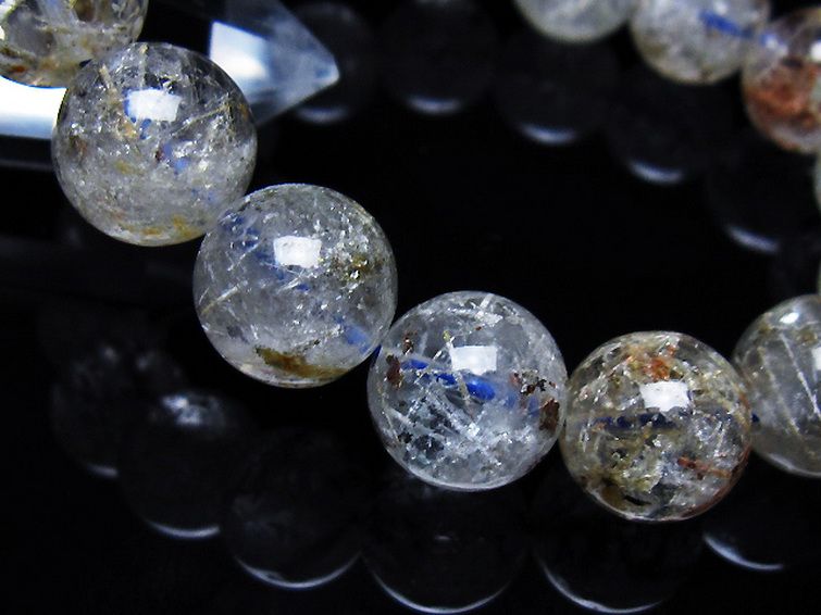 ホワイトガーデンファントムクォーツ ブレスレット 13mm [t239-3404] 3枚目