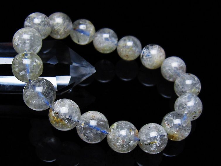 ホワイトガーデンファントムクォーツ ブレスレット 12mm [t239-3408] 1枚目