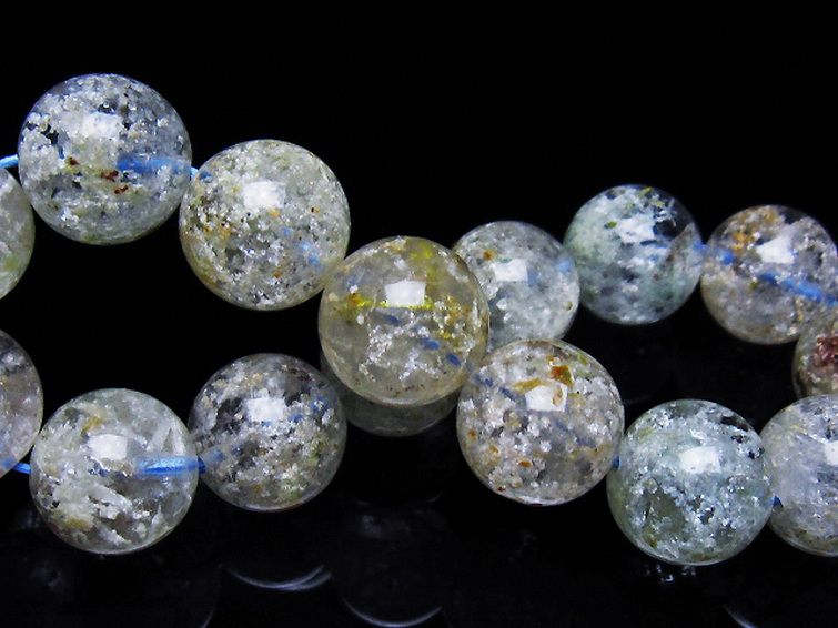 ホワイトガーデンファントムクォーツ ブレスレット 14mm [T239-3413] 2枚目