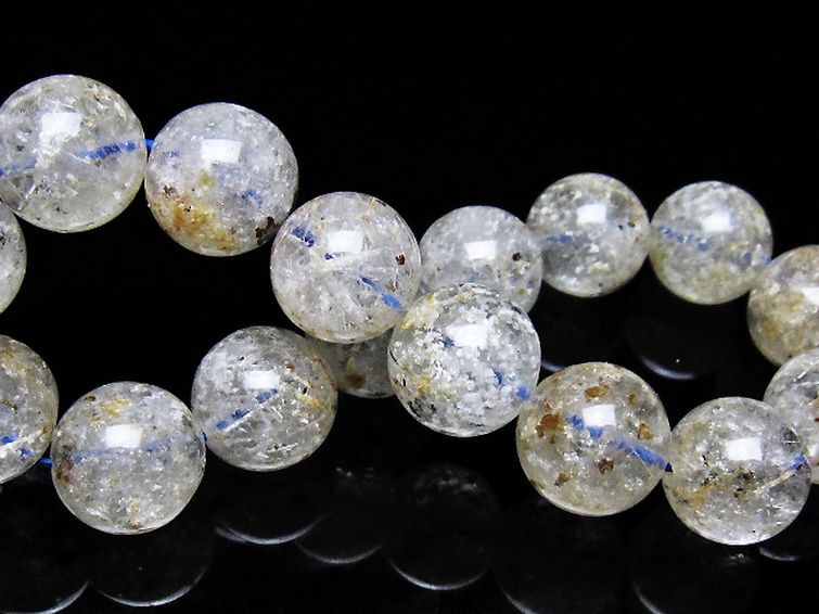 ホワイトガーデンファントムクォーツ ブレスレット 14mm [t239-3482] 2枚目