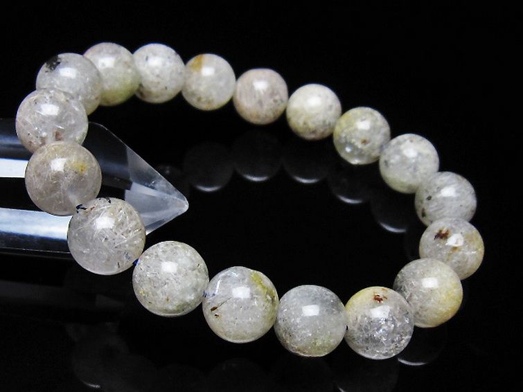 ホワイトガーデンファントムクォーツ ブレスレット 11mm [t239-3510] 1枚目