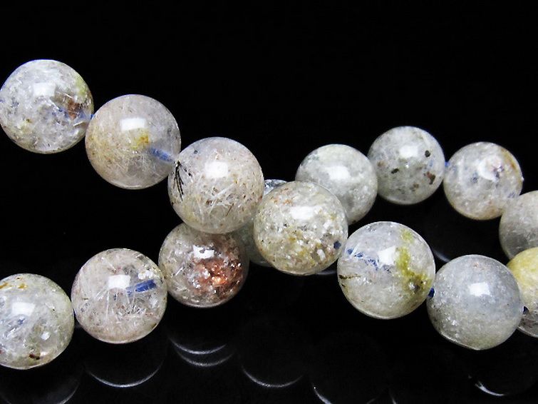 ホワイトガーデンファントムクォーツ ブレスレット 11mm [t239-3510] 2枚目