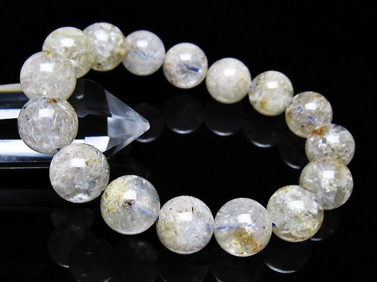 ホワイトガーデンファントムクォーツ ブレスレット 13mm [t239-3515] 1枚目